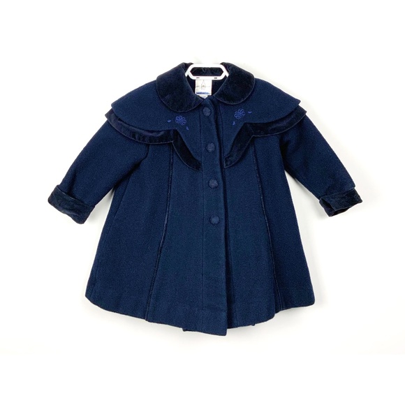 VINTAGE CHILD’S LONDON FALL COAT, 100% WOOL, SIZE 3T - Picture 1 of 5
